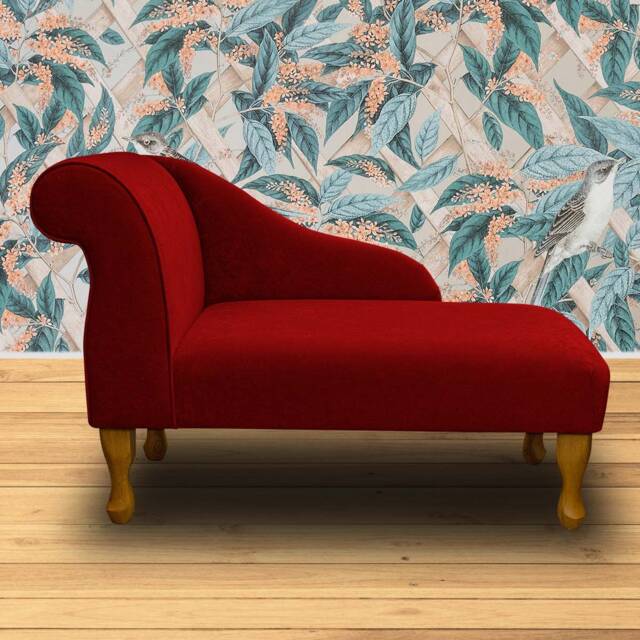 Handmade Mini Chaise Longue Plush Postbox Red Small Sofa - image 1