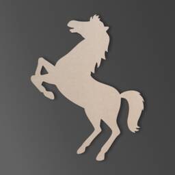 Wild Horse Wooden Cutout Unfinished Mdf Wall Art Decor - thumbnail 2