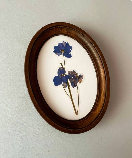 Brown Oval Frame Oval Picture For Embroidery Wooden Photo Size 3 ?? 5 4 X 6 7 8 10 Inches - image 1