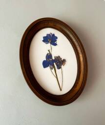 Brown Oval Frame Oval Picture For Embroidery Wooden Photo Size 3 ?? 5 4 X 6 7 8 10 Inches - thumbnail 1