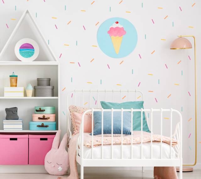 Just Add Sprinkles Wall Decals // Nursery Decal/Girls Room Decor Sprinkle Decals Colorful Kids - image 1