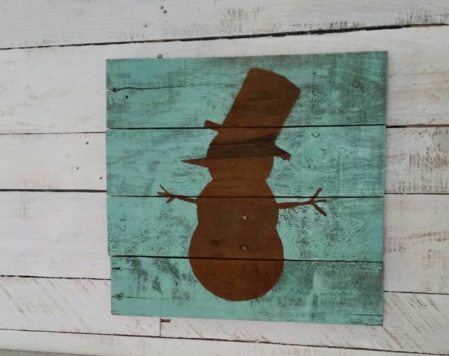 Winter Decor-Reclaimed Wooden Snowman-Wooden Snowman-Christmas Decor-Wall Decor-Christmas Sign-Winter Decorations-Holiday Decor - image 1