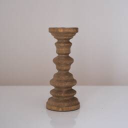Beautiful Wood Color Candle Holders Set Of 7 Candlesticks Seven Wooden Pillars Turned Warmhouse Design Magic Cool Decor Farmhouse - thumbnail 2