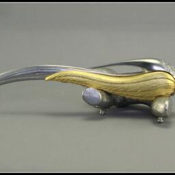 Bird Sculpture, Metal Letter Opener, Scuplture Bird On A Branch, Office Gift, Fonctional Art, Original Gift Idea, Collectors Sculpture - thumbnail 4