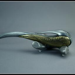 Bird Sculpture, Metal Letter Opener, Scuplture Bird On A Branch, Office Gift, Fonctional Art, Original Gift Idea, Collectors Sculpture - thumbnail 2