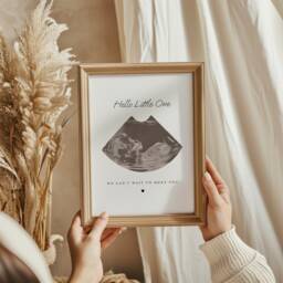 Personalised Baby Scan Print Expectant Mother Gift, Ultrasound Photo Keepsake - thumbnail 2