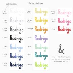 Custom Name - Fabric Wall Decal Handwritten Peel & Stick Nursery Letters Kids Baby Stickers - thumbnail 3