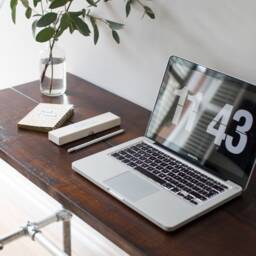 Industrial Style Table/Desk With Steel Legs - thumbnail 2