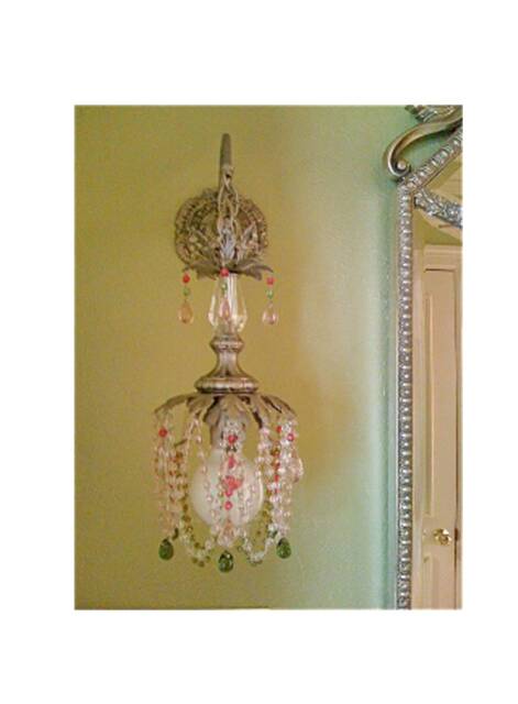 Rose Hanging Light Pendant Sconce Custom Made For You. Great Bathroom, Closet, Hallway, Kitchens. Available in Many Finishes - image 1