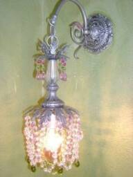 Rose Hanging Light Pendant Sconce Custom Made For You. Great Bathroom, Closet, Hallway, Kitchens. Available in Many Finishes - thumbnail 2
