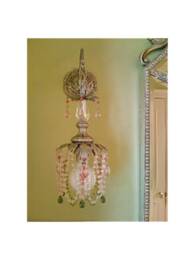 Rose Hanging Light Pendant Sconce Custom Made For You. Great Bathroom, Closet, Hallway, Kitchens. Available in Many Finishes - thumbnail 1