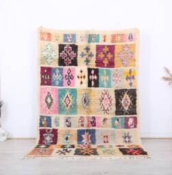 Moroccan Rug, Berber 5x8 Ft, Authentic Wool Rug