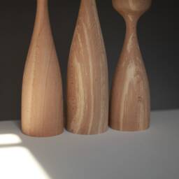 Candlestick Wood Table Decor Gothic Style Japanese Candle Holder Scandinavian Primitive Minimalism Gift Idea Holiday - thumbnail 3