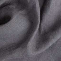Charcoal Gray Linen Duvet Cover - Stonewashed Flax Bedding Dark Queen King Comforter Breathable Oeko Tex Midweight Set - thumbnail 3