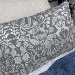 "Rustic Woodland Pillow Cover - Grey Throw Sham, 12"" X 20" - thumbnail 3