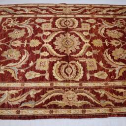 4'3x6'6 Ft Oushak Area Rug - Afghan Hand Knotted Natural Dyes Soft Wool Turkish Zeigler Oriental Bedroom Kitchen - thumbnail 3