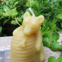 Honey Haven Bear Beeswax Candle/100% Natural Gift Events Birthday Party Animal Cute & Small Hugging Gesture Love The Bees - thumbnail 4