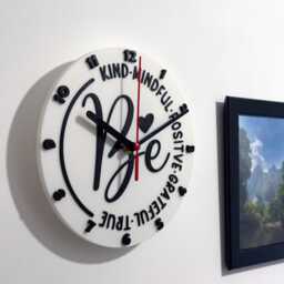 Be Kind Sayings Quote Clock Wall Mounted Colourful