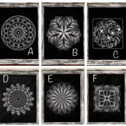 Black & White Embroidered Wall Art, Hanging, Double Fusible Fleece, Beautiful Embroidery House Warming, Wedding Gift, Home Decoration - thumbnail 2