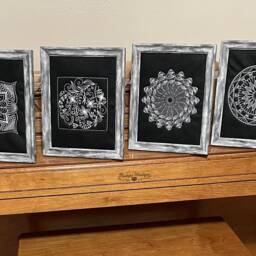 Black & White Embroidered Wall Art, Hanging, Double Fusible Fleece, Beautiful Embroidery House Warming, Wedding Gift, Home Decoration - thumbnail 4