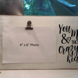Valentine Gift For Wife Personalized Picture Frame, Birthday Or Anniversary Gift, You Me & These Crazy Kids, For Husband, Him Her - thumbnail 2