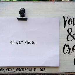 Valentine Gift For Wife Personalized Picture Frame, Birthday Or Anniversary Gift, You Me & These Crazy Kids, For Husband, Him Her - thumbnail 3