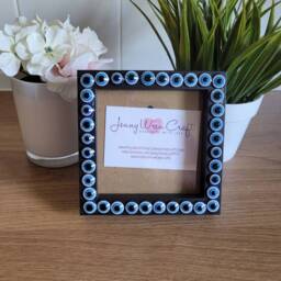 Turkish Evil Eye Square Photo Frame 4 X Inches - thumbnail 4