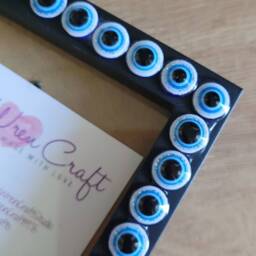 Turkish Evil Eye Square Photo Frame 4 X Inches - thumbnail 3