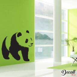 Giant Panda Walking - Animal Wall Decal Cute Bear Cub Graphic Wild World Mammal Removable Vinyl D064 - thumbnail 3