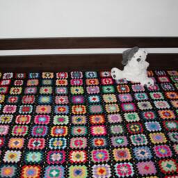 Crochet Blanket , Afgan Blanket, Multicolor Blanket, Free Shiping, Cover Bed, Color, Big - thumbnail 2