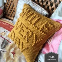 Smile Every Day Crochet Pillow/Cushion Cover PDF Pattern - Instant Download - 15 - thumbnail 3