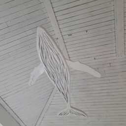 Whale Led Ceiling Light - Ocean Theme Chandelier For Coastal Home Or Beach House Decor - thumbnail 2