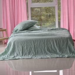 Linen Sheet Set/Linen Sheet Set Bedding Queen King 100% Set/ Shabby Chic Farmhouse - thumbnail 2