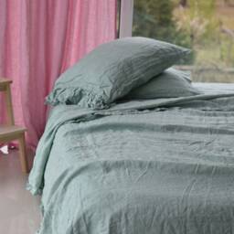 Linen Sheet Set/Linen Sheet Set Bedding Queen King 100% Set/ Shabby Chic Farmhouse - thumbnail 3