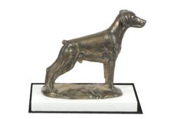 Dobermann, Dog On White Wooden Base Statue, Limited Edition, Artdog - thumbnail 1