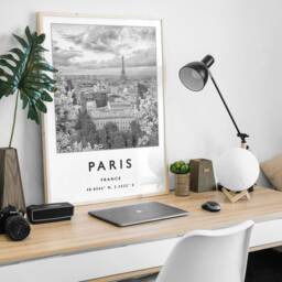 Paris Travel Print Eiffel Tower Photographic Wall Art - thumbnail 3