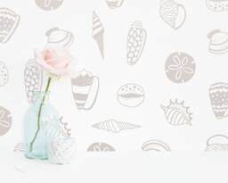 Seashell Wall Decals - Kids Room Decals, Tropical Decor, Nautical Nursery Removable Stickers - thumbnail 1