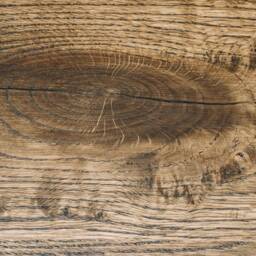 Oak Coffee Table, Black Metal Frame, Industrial Rustic Decor - thumbnail 4