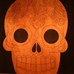 Mexican Sugar Skull - Day Of The Dead Wall Art - thumbnail 2