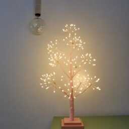 Baby Pink Hibiscus Light Up Tree 195 Led Starburst Christmas Decor - thumbnail 2