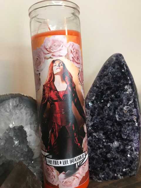 Phoenix Funny Prayer Candle, Xmen Prayer Religious Jean Grey - image 1
