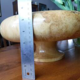 Burled Box Elder Pedestal Bowl [Wb34] - thumbnail 4
