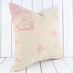 Turkish Kilim Pillow Cover Handmade Anatolian Throw - 20x20 Inch - thumbnail 3