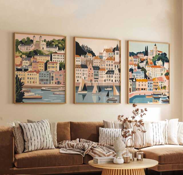 Set Of 3 Bristol Posters, England Wall Art, UK Travel Prints, City Poster Set, Home Decor, Clifton Suspension Bridge Gift - image 1
