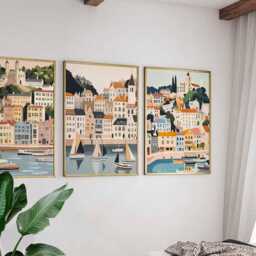 Set Of 3 Bristol Posters, England Wall Art, UK Travel Prints, City Poster Set, Home Decor, Clifton Suspension Bridge Gift - thumbnail 3