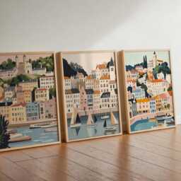 Set Of 3 Bristol Posters, England Wall Art, UK Travel Prints, City Poster Set, Home Decor, Clifton Suspension Bridge Gift - thumbnail 2