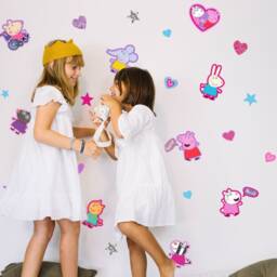 Peppa Pig & Friends Pink Wall Sticker Pack, Decals, Stickers, Decor, Themed Bedroom - thumbnail 2