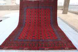 7x10 Ft Afghan Brand New Akhcha Handmade Rug, High Pile Rug Turkmen Bokhara Area Rug Living Room Rug, Tribal Bedroom Office - thumbnail 1