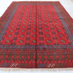 7x10 Ft Afghan Brand New Akhcha Handmade Rug, High Pile Rug Turkmen Bokhara Area Rug Living Room Rug, Tribal Bedroom Office - thumbnail 2