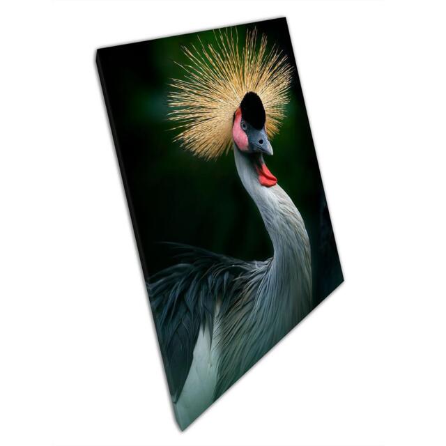 Crowned Crane Canvas Print Stunning Uganda Nature Photography Wall Art For Home & Office Decor - image 1